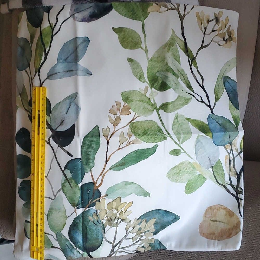 New Green/ Gold Leaves Pillows.